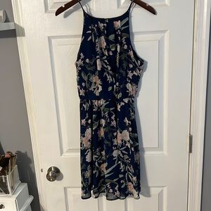 Francesca’s navy floral dress